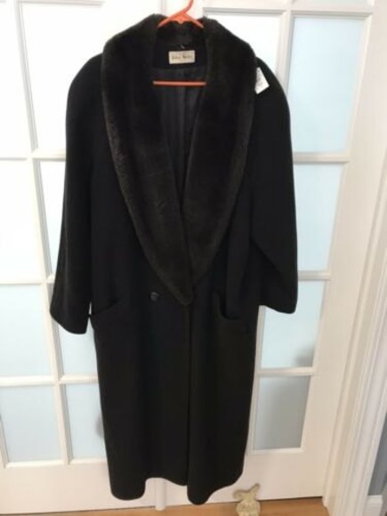 John Weitz 10 Wool Coat With Flaw Brown 